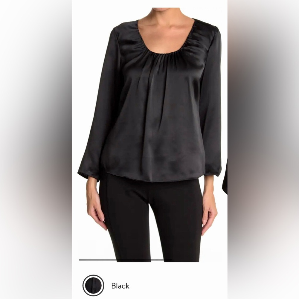 Alisha Levine Black silk Blouse